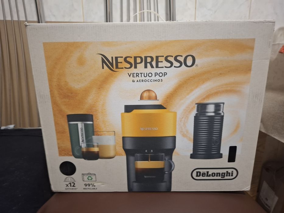 Nespresso Vertuo Pop, Aerocino 3, 150 lei volume cafea,24 luni garanți