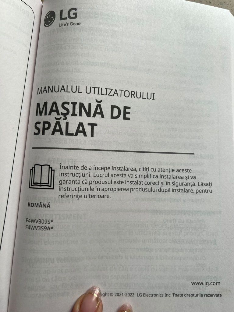 . Masina de spalat folosita doar 3 luni