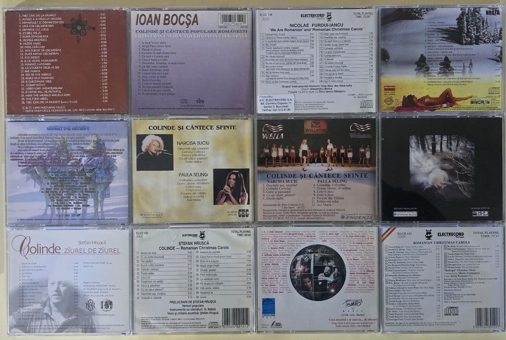 Cd uri  Colinde Din darul magilor,Bocșa,Hrusca,Gyuri pascu...