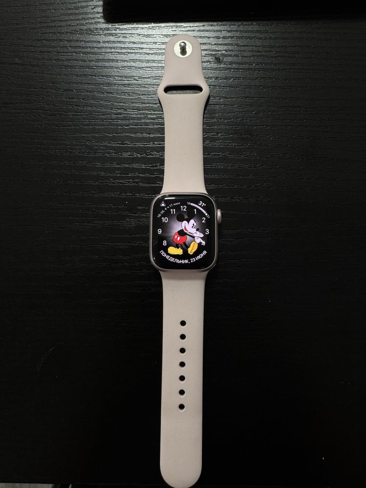 смарт-часы apple watch series 9 gps s/m 41 мм розовый