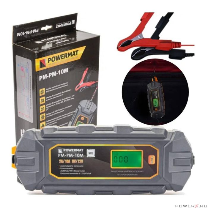 Redresor cu microprocesor, 6/12V 200 Ah, Powermat