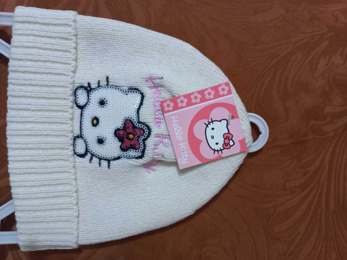 Новые шарф и шапочка Hello Kitty