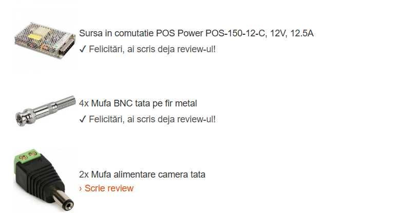 Sistem supraveghere video profesional Hikvision cu 2 camere 5 MP