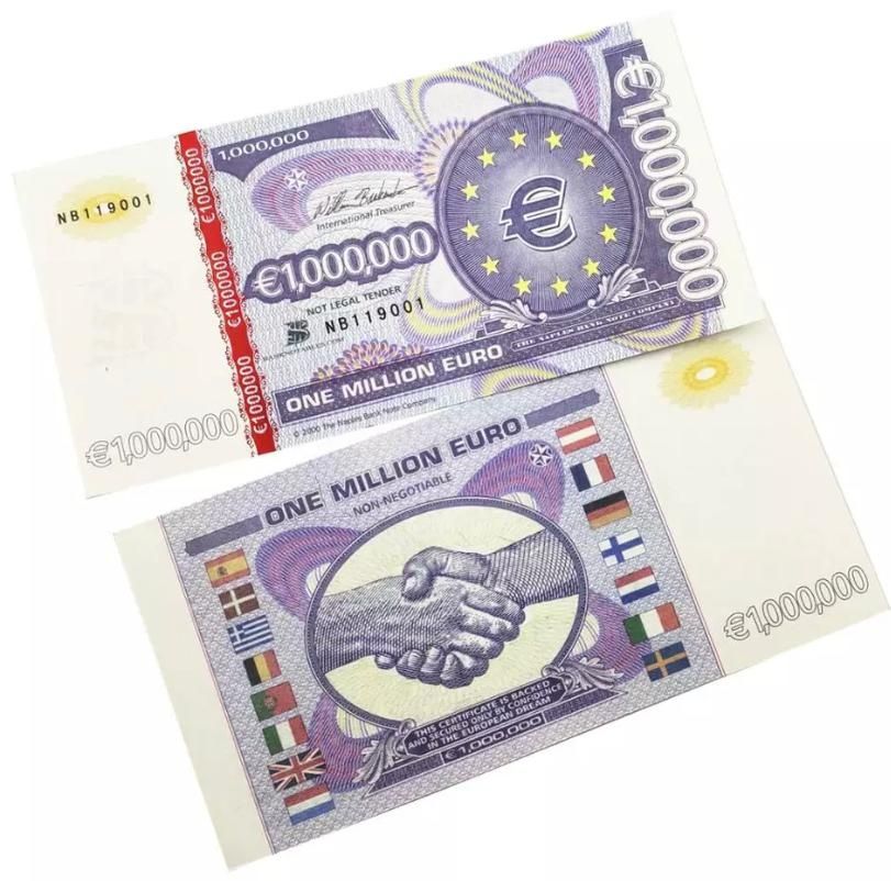 1 Milion Euro bancnota colectie superba numar serie unic holograma UV