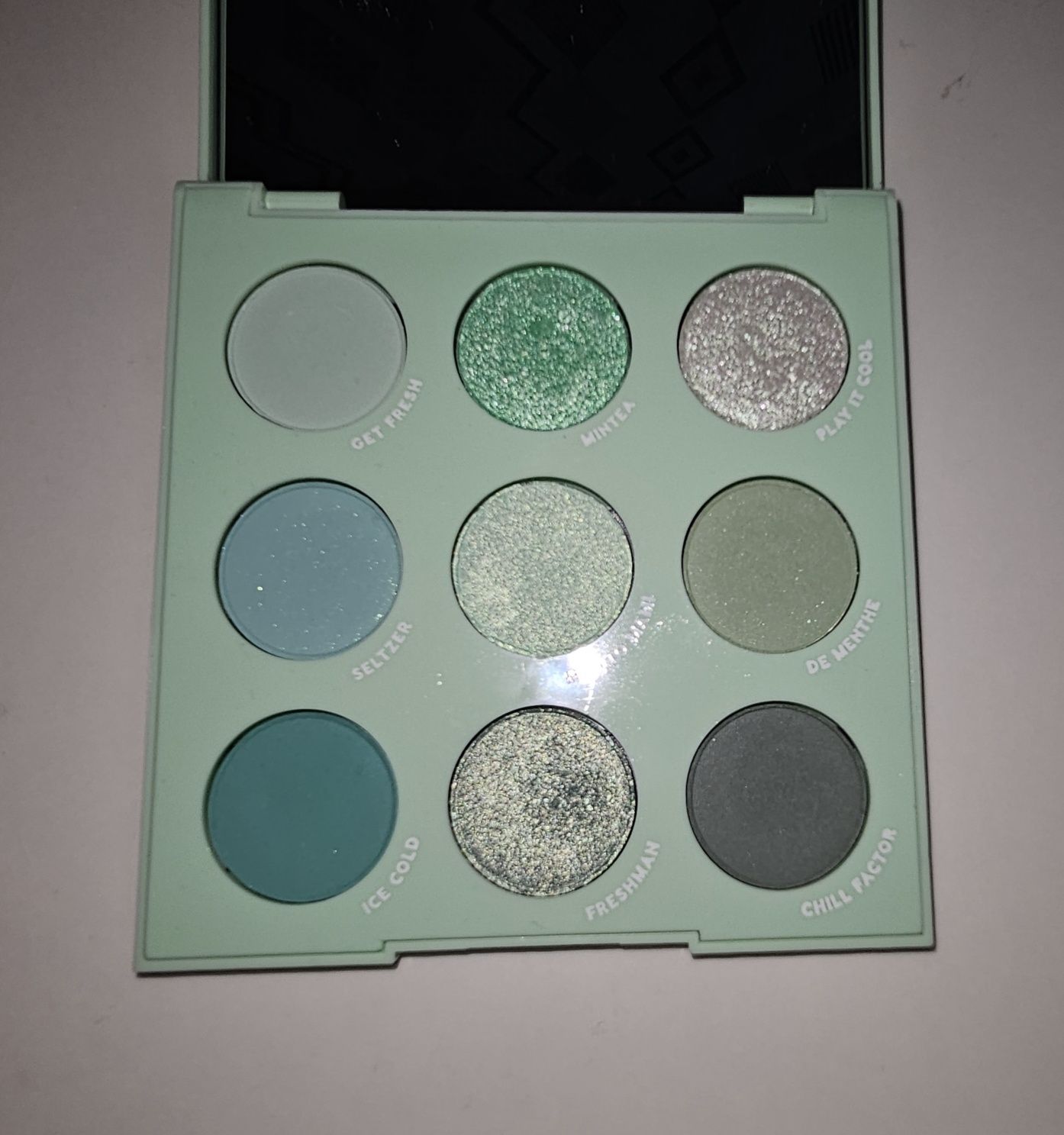 Тени Colourpop Mint to be, Lime Crime Prelude Chroma