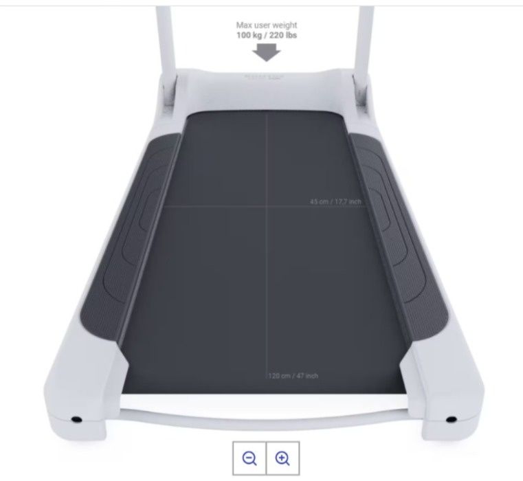 Bandă de alergat INITIAL RUN Compactă și Conectată 12 km/h 45 x 120 cm