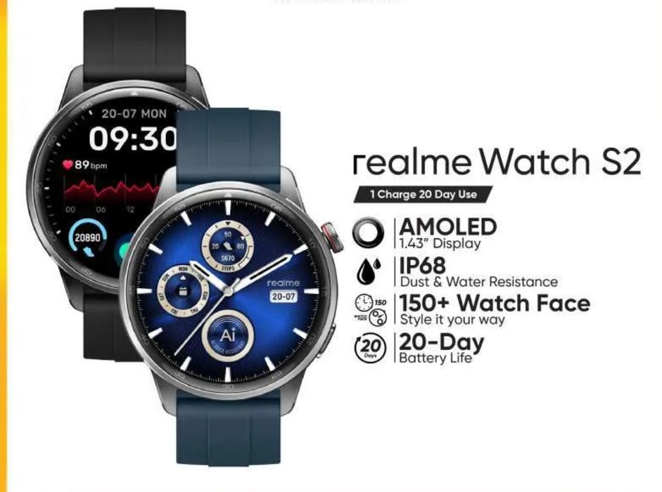 Realme watch s2 global 450.000 yangi новый
