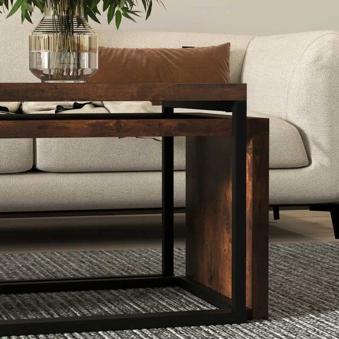 Комплект от 2 масички за кафе HOMCOM 90 x 48 x 42 см/59 x 42 x 36 см