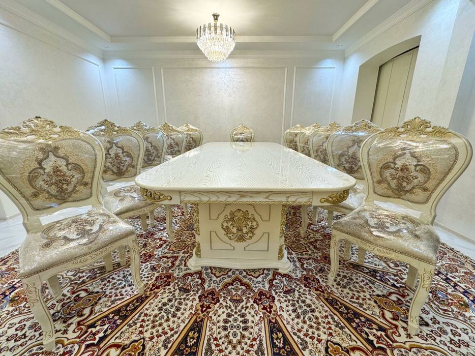 Стол стул 12 кишилик