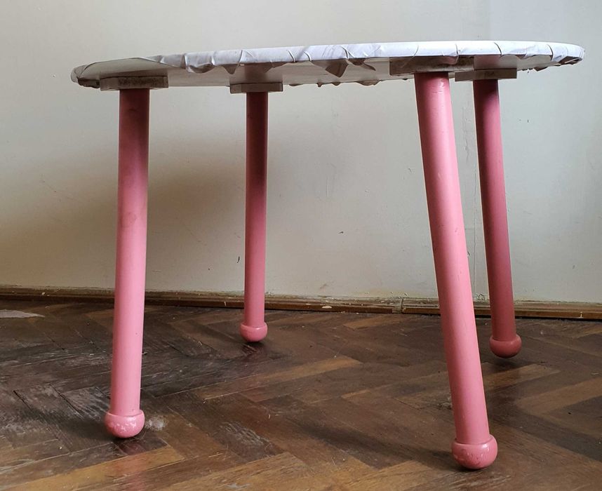 Masa rotunda pentru copii din lemn