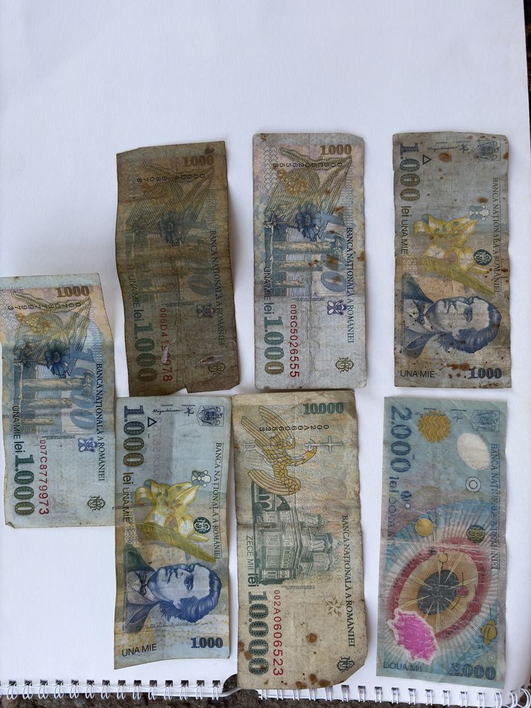 Vand bacnote vechi