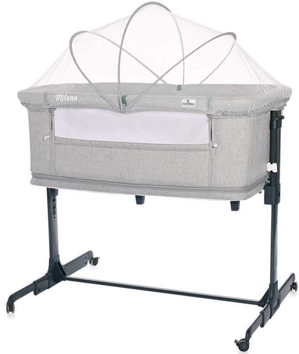 Детска кошара Next to me Lorelli 2 в 1 - Milano, Сива