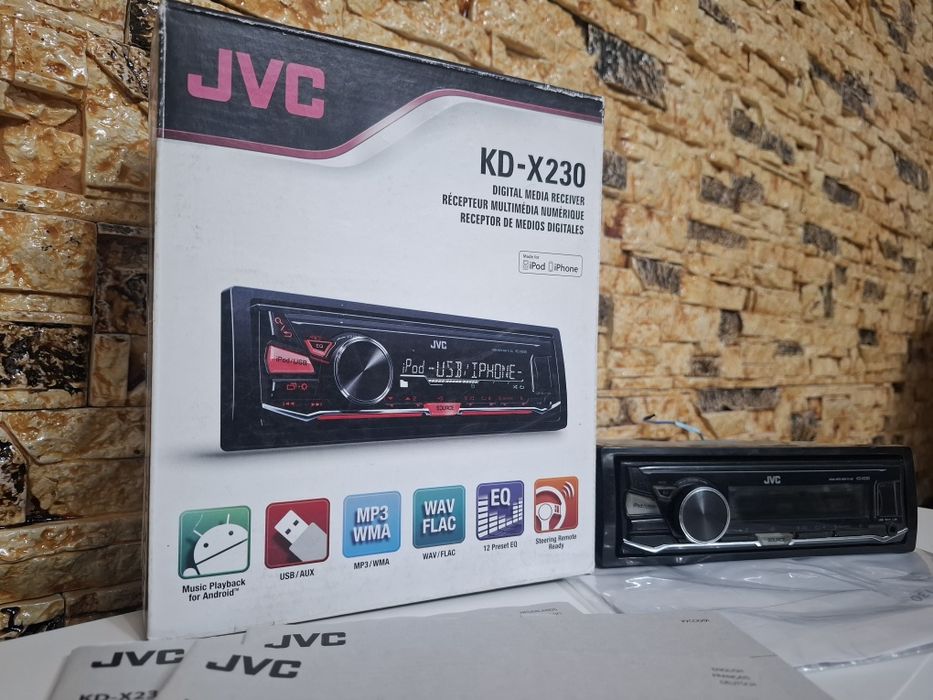 Radiocasetofon JVC cu aux si USB, ambalaj original