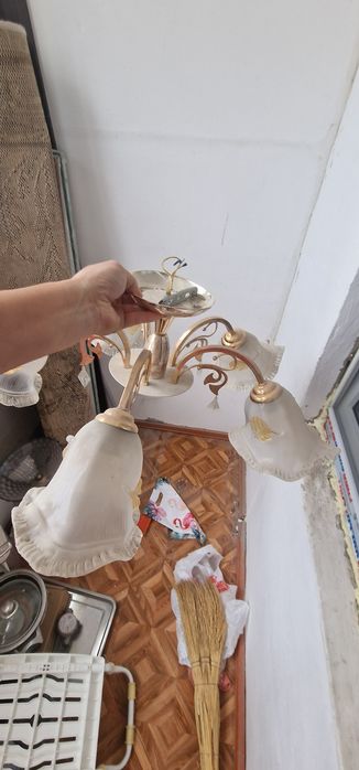 Отдам бесплатно  люстры, противень, сидушку для ванны