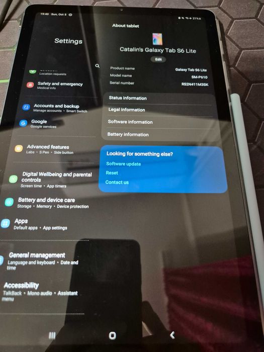 Samsung Galaxy Tab S6 Lite - 64Gb - fara SIM