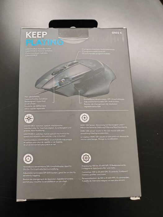 Геймърска мишка Logitech G502 X