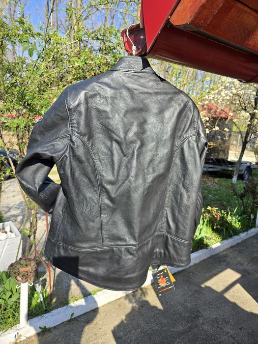 Geaca moto piele noua S-M HIDE OUT UK