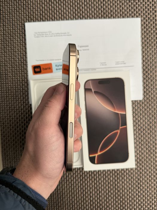 КАТО НОВ!/*ЛИЗИНГ*/ iPhone 16 Pro 128Gb Desert Titanium 24М гаранция