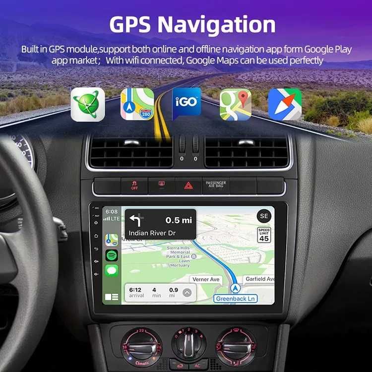 Мултимедия Двоен дин за SEAT LEON кола 2 Дин навигация плеър Android