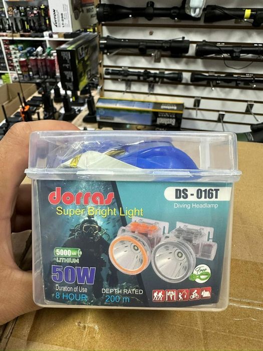 Налобный подводный фонарик по низкой цене