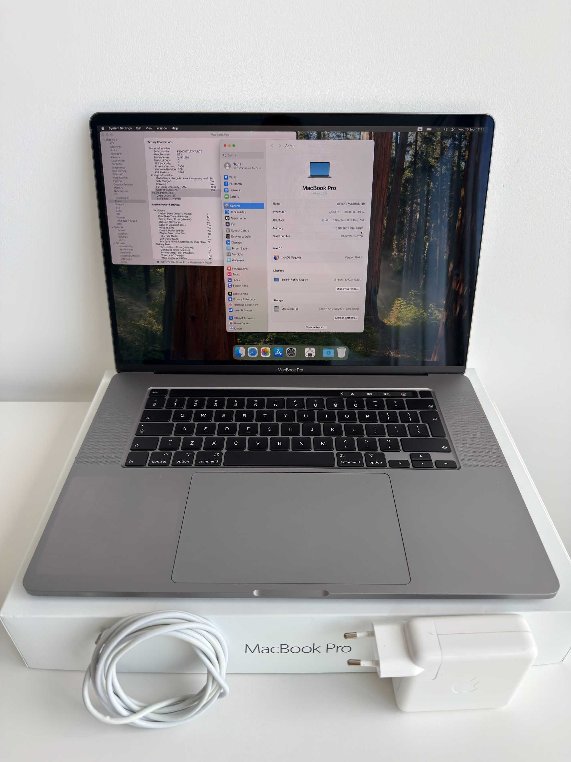 Продавам MacBook Pro 16" 2019 - i7 2.6GHz/16GB RAM /512GB SSD