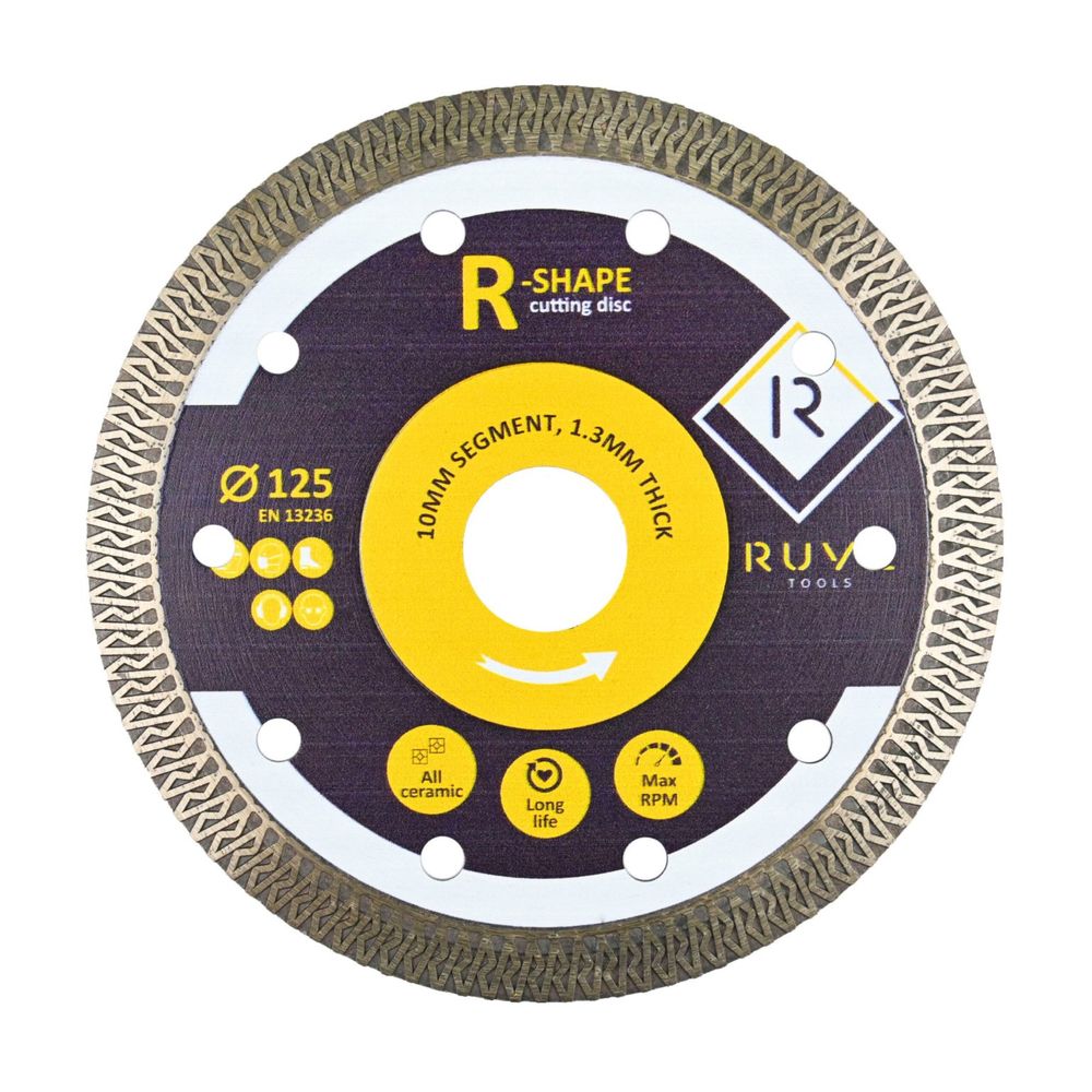 Диамантен диск за рязане Rshape, 125мм, 1,3мм