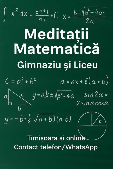 Meditații Matematică și Informatică – Timișoara și Online