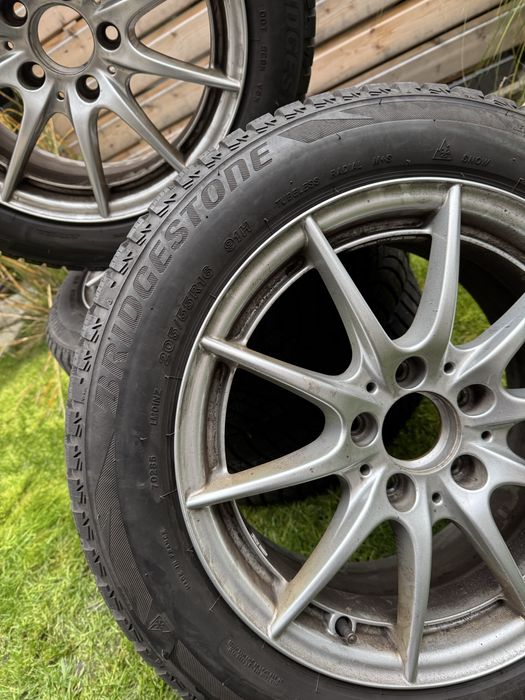 Set jante originale mercedes c klass a si b, 205/55/16 iarna ca noi