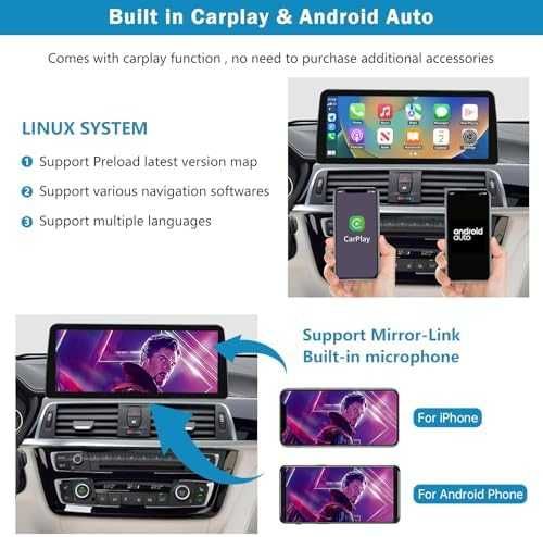 Нов 12.3” CarPlay Android Auto екран за BMW 3/4 Series 2012-2016 NBT