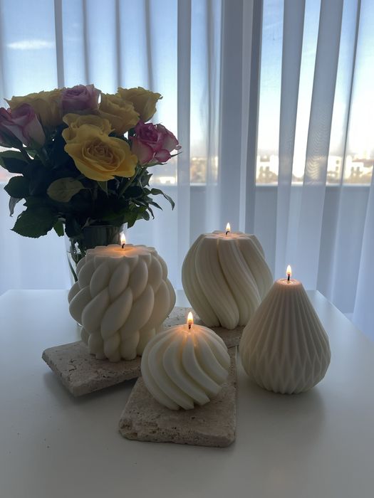 Lumanari decorative din ceara de soia