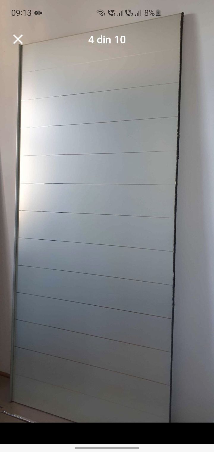 Dressing/Dulap 300/224/70 cm sticla gri