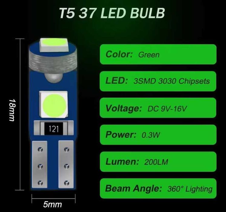 Led крушка T5 за табло