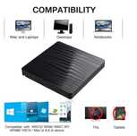 Unitate Optica DVD RW extern / portabil cu USB 3.0 & Type-C laptop, PC