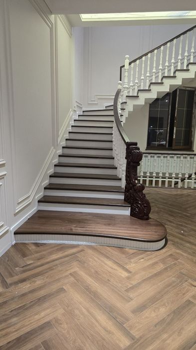 Yog'och zinalar mdf shpon zinalar