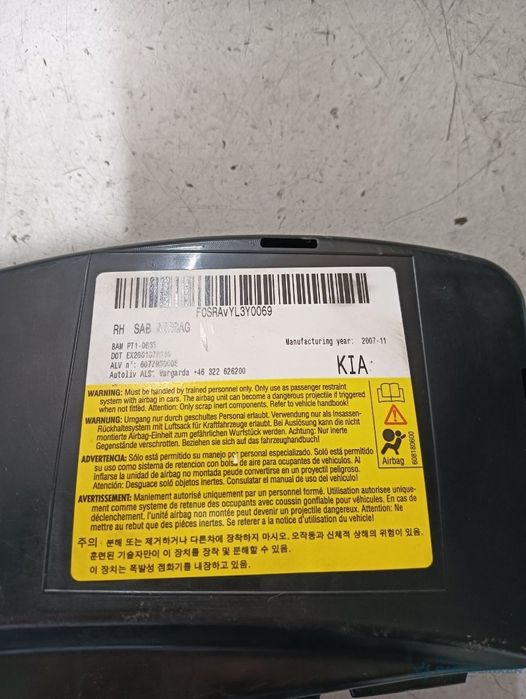 Airbag scaun dreapta fata KIA CEED Hatchback (ED) [ 2006 - 2012 ] OEM 607184901