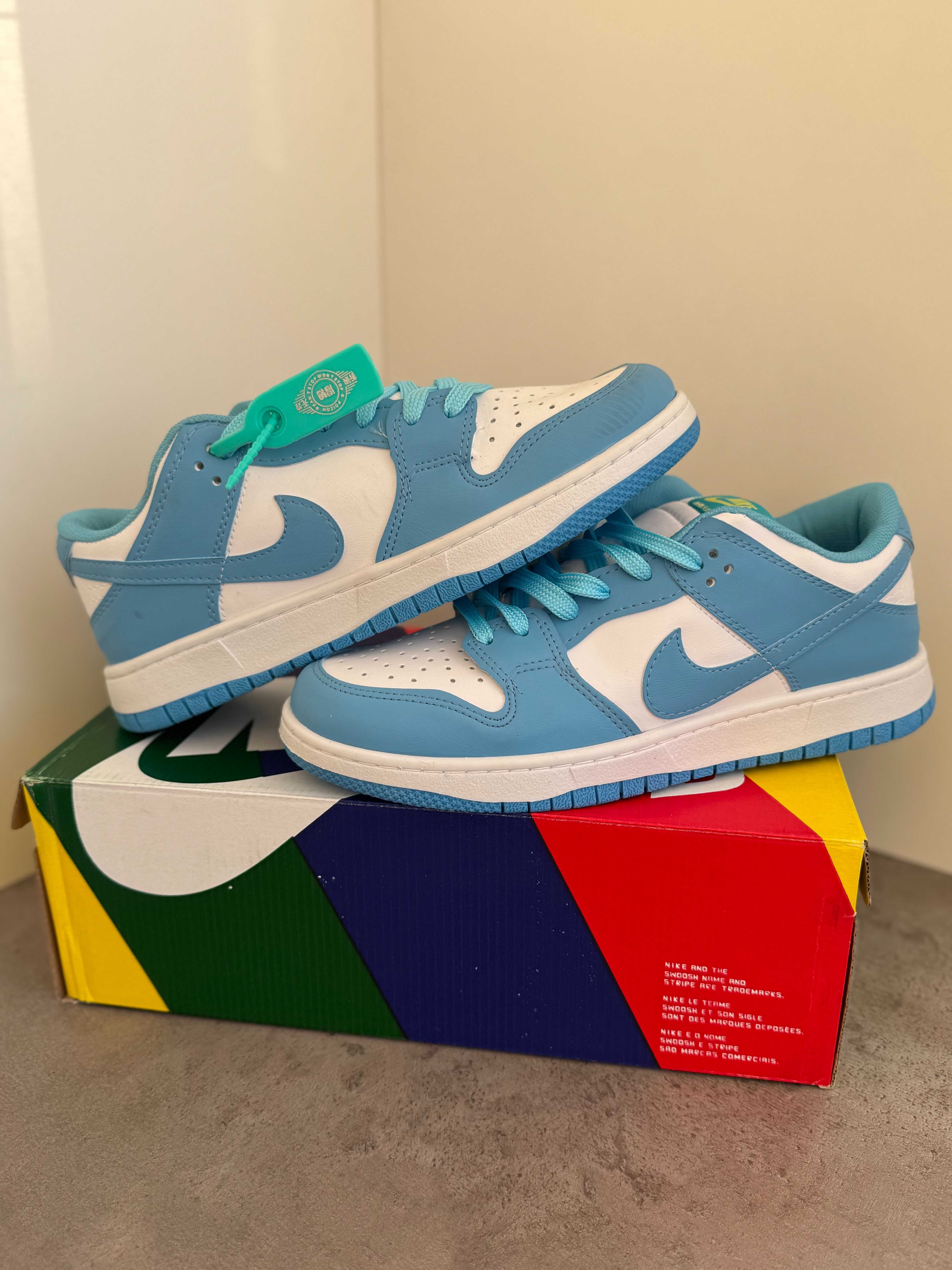 Adidași Nike Air DUNK University Blue, Unisex, NOI- Cu Cutie/Accesorii