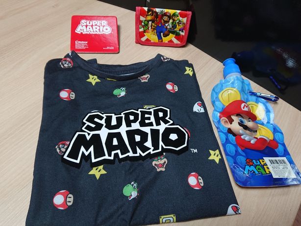 Set accesorii originale Super Mario - tricou portofel suport pahar