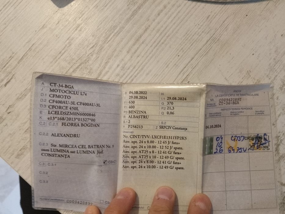 Cf moto 450L Nr negru