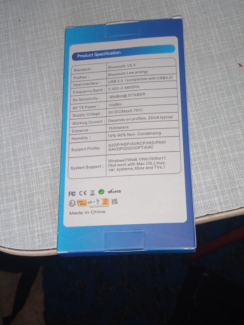 Blutooth USB adapter (BT5.4)