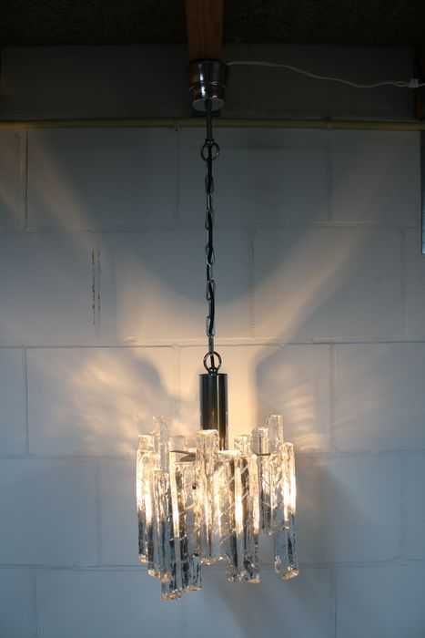 Lustra, Art Deco, Mid Century Modern, Kalmar, sticla Murano, vintage