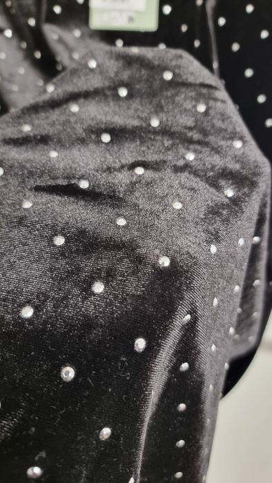 Rochie catifea + strasuri nouă M