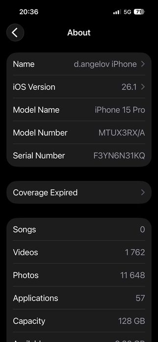 Iphone 15pro 128GB , гаранция