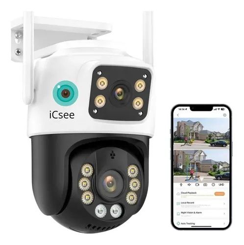 Двойна външна камера ICSee 4K UHD
