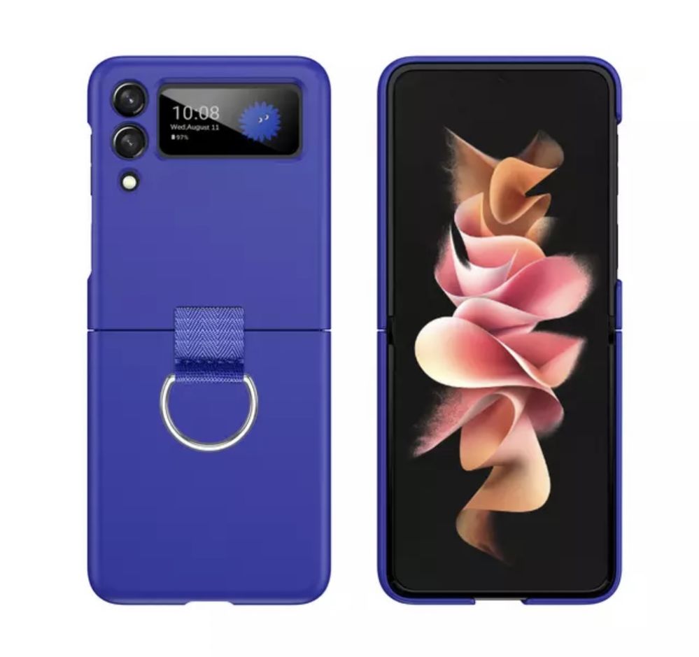 Husa Colorata PC Hard Cu Inel Samsung Z FLIP 3 / Z FLIP 4 5 6