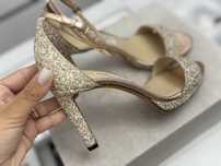 Sandale Jimmy Choo Misty 100 gliter 37.5