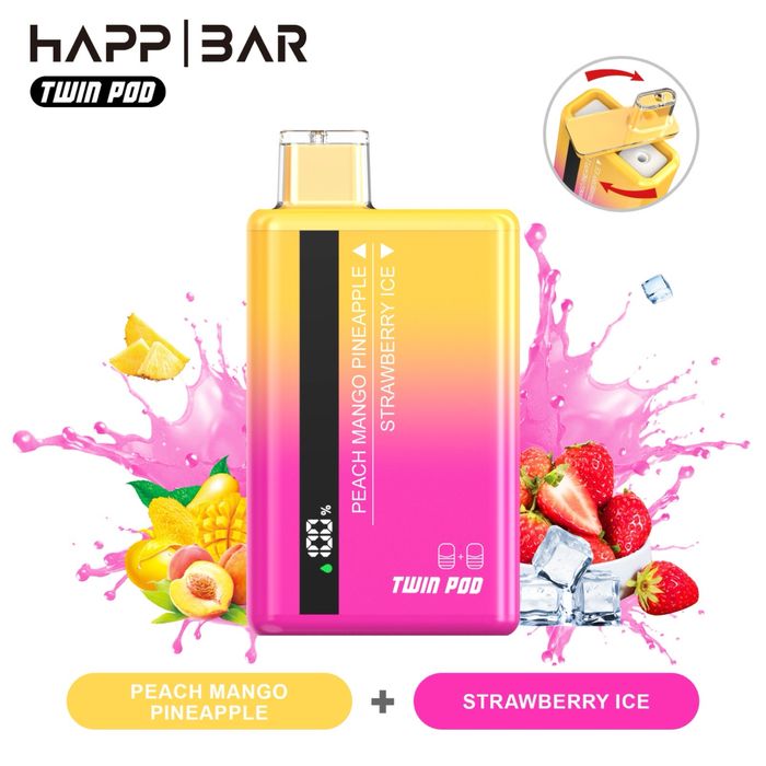 Vape happ bar 35000 puffs / 2 flavours