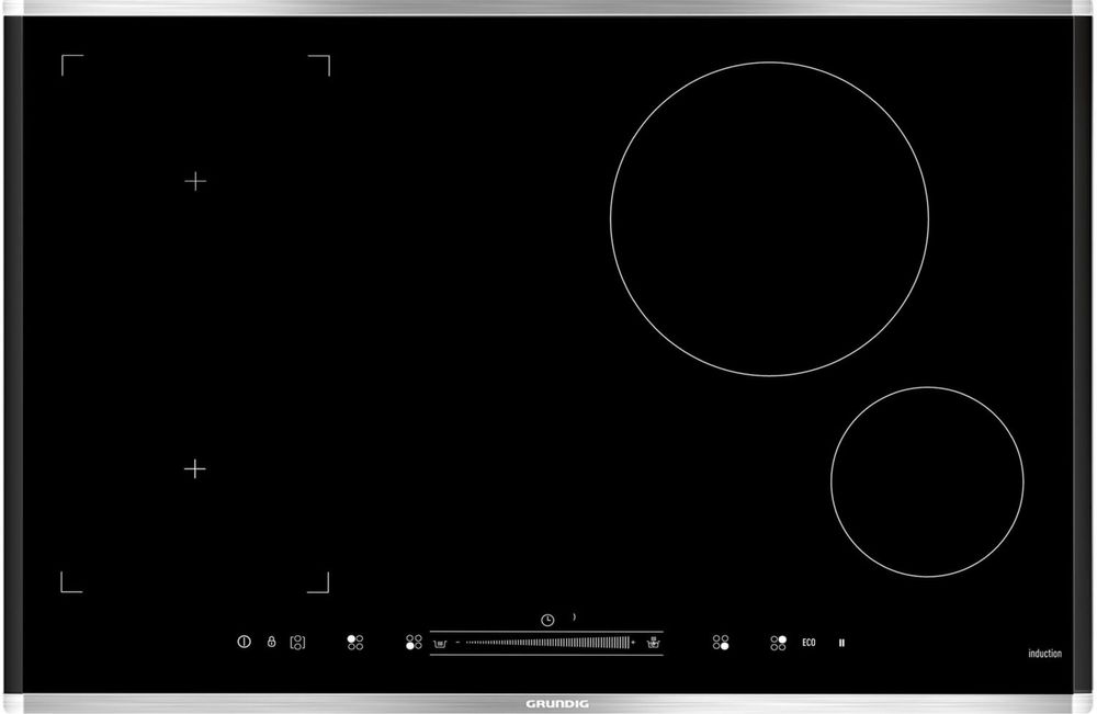 Plita mare cu inducție GRUNDIG de 77 x 51 cm