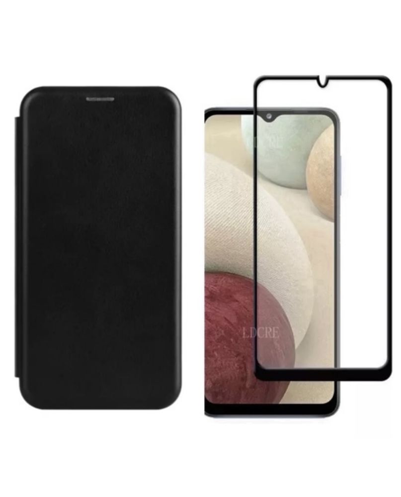 Samsung S24 S23 S20 S21FE Husa Flip Case Eco si Folie Sticla Curb 9D