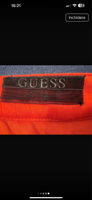 Rochita cocktail Guess matase 100%