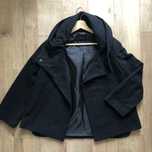 ZARA Jacheta 80% lana dama | M(potrivit S) | negru haina scurta